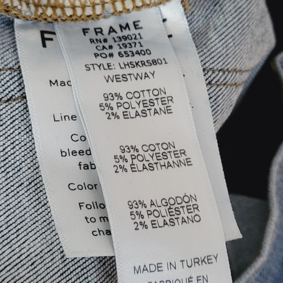 FRAME Denim Le High Skinny Denim Blue Jeans Size 26 LHSKRS801 - Picture 10 of 10